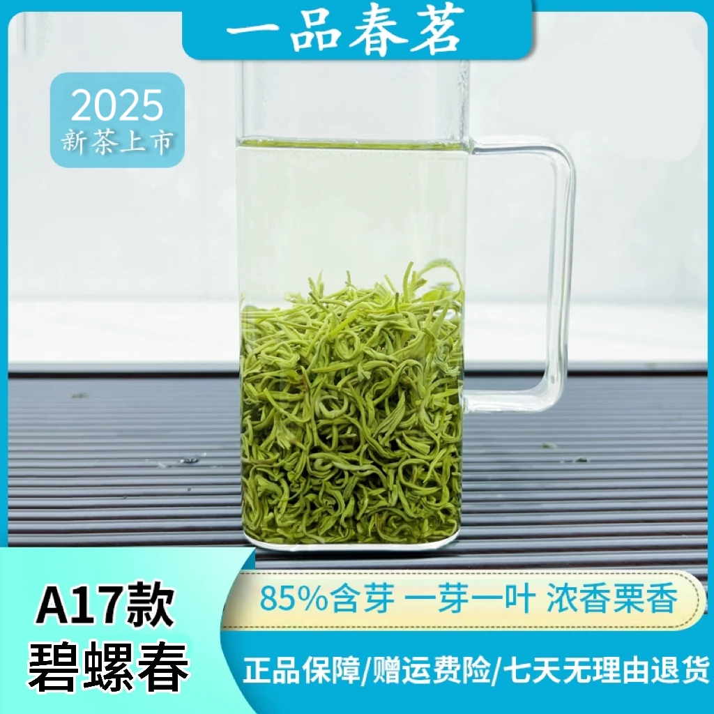 【2025年明前茶】A17款一芽一叶碧螺春85%含芽耐泡鲜爽回甘茶叶