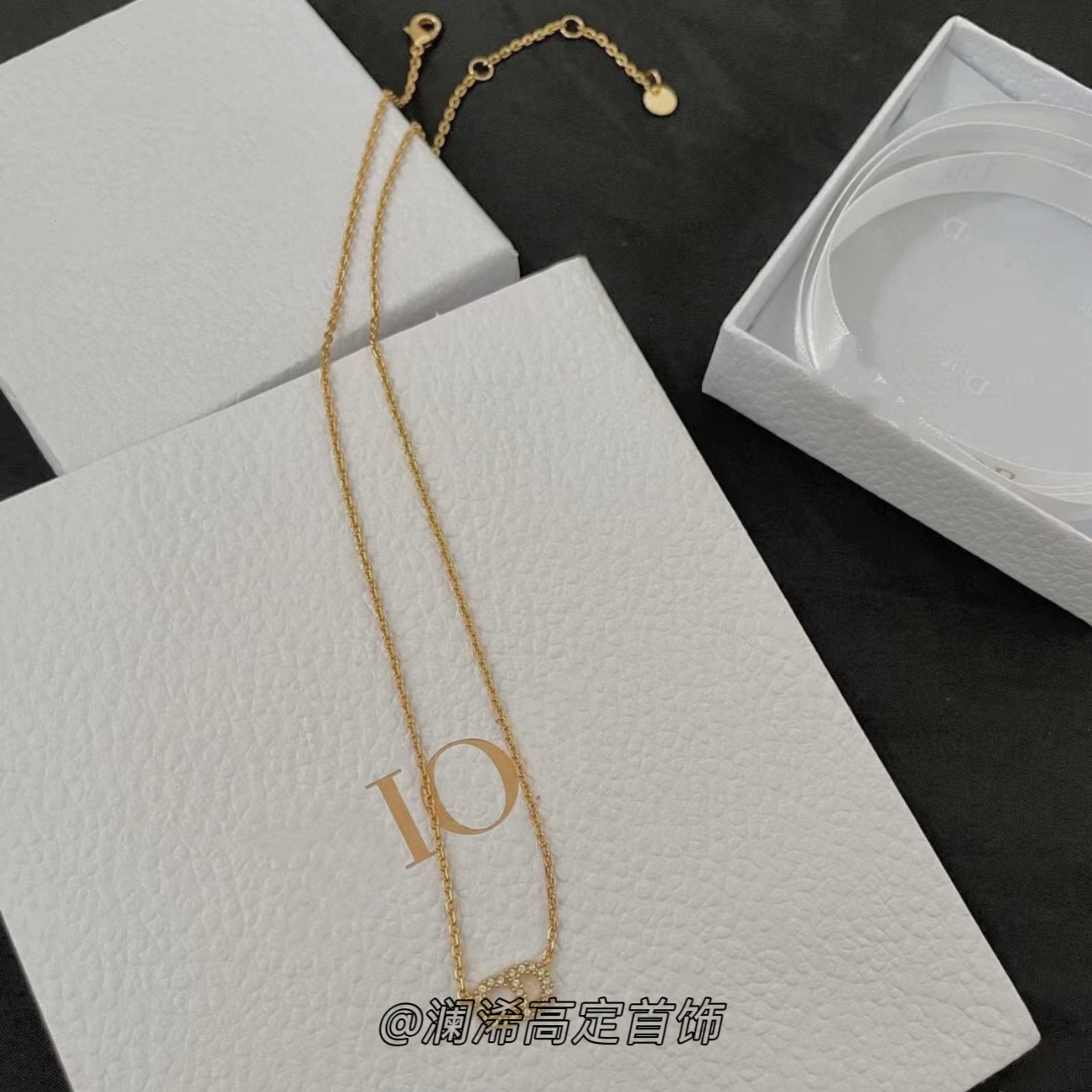 铜合金项链 铜合金CD的满钻项链 高级定制系列 以直播间实物为主