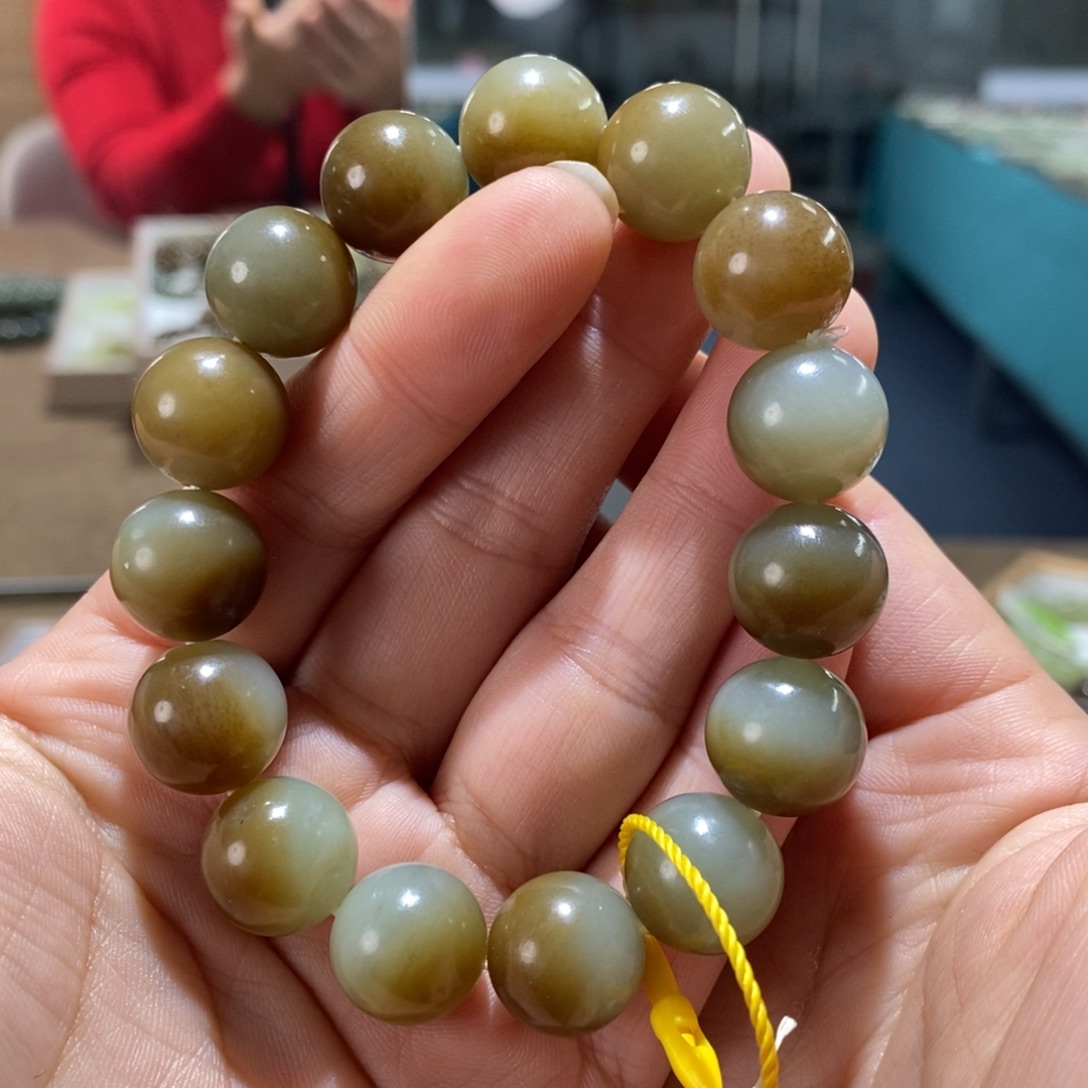 和田玉未镶嵌手链114