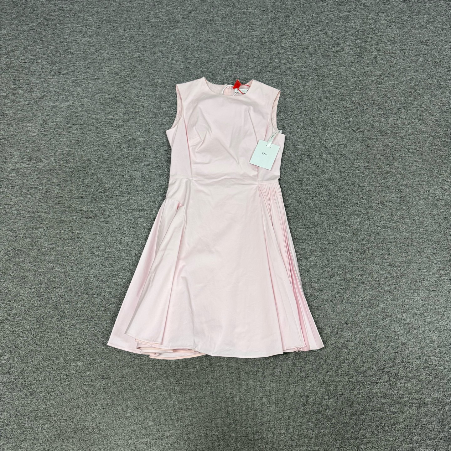 未使用 AMIPARIS Dior 迪奥 侧百褶 无袖连衣裙 36码 全新带吊牌