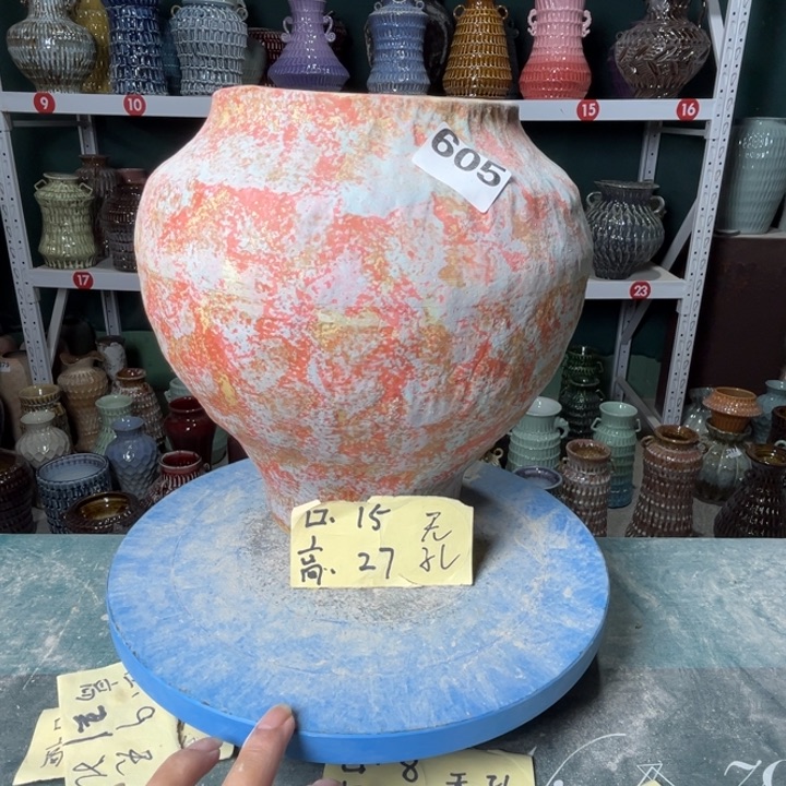陶景德镇陶瓷花盆花器605