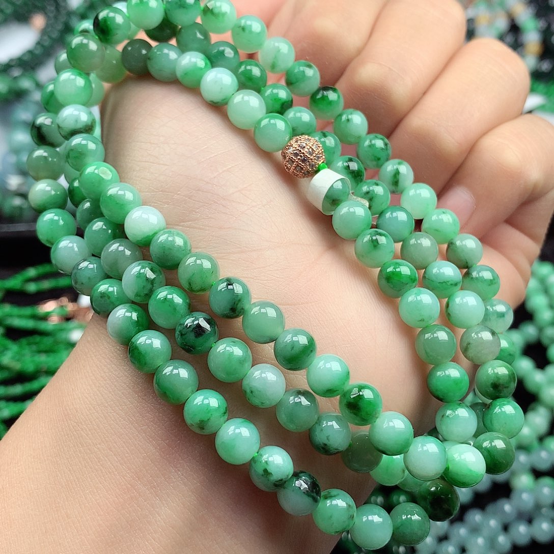 翡翠颈饰足铂镶嵌项链