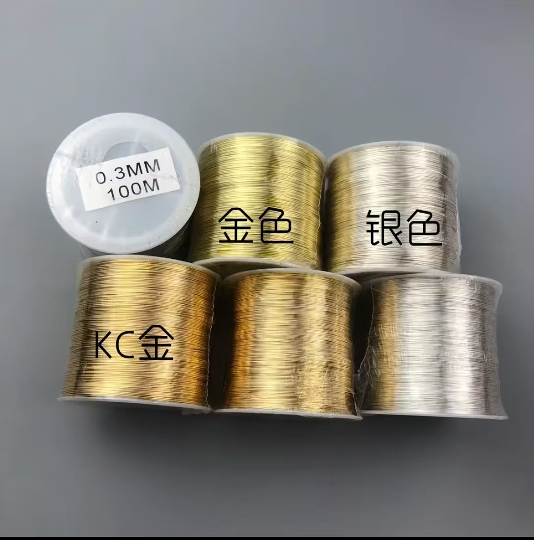保色铜丝diy发饰配件(满18包邮)