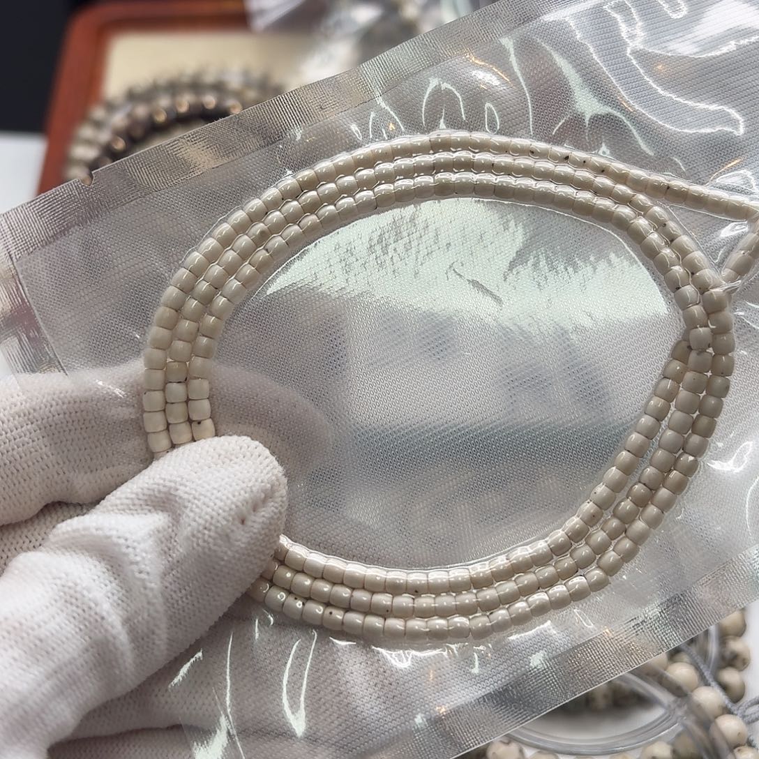 吊坠星月菩提122一物一图骨瓷白数星星二颗星4左右108