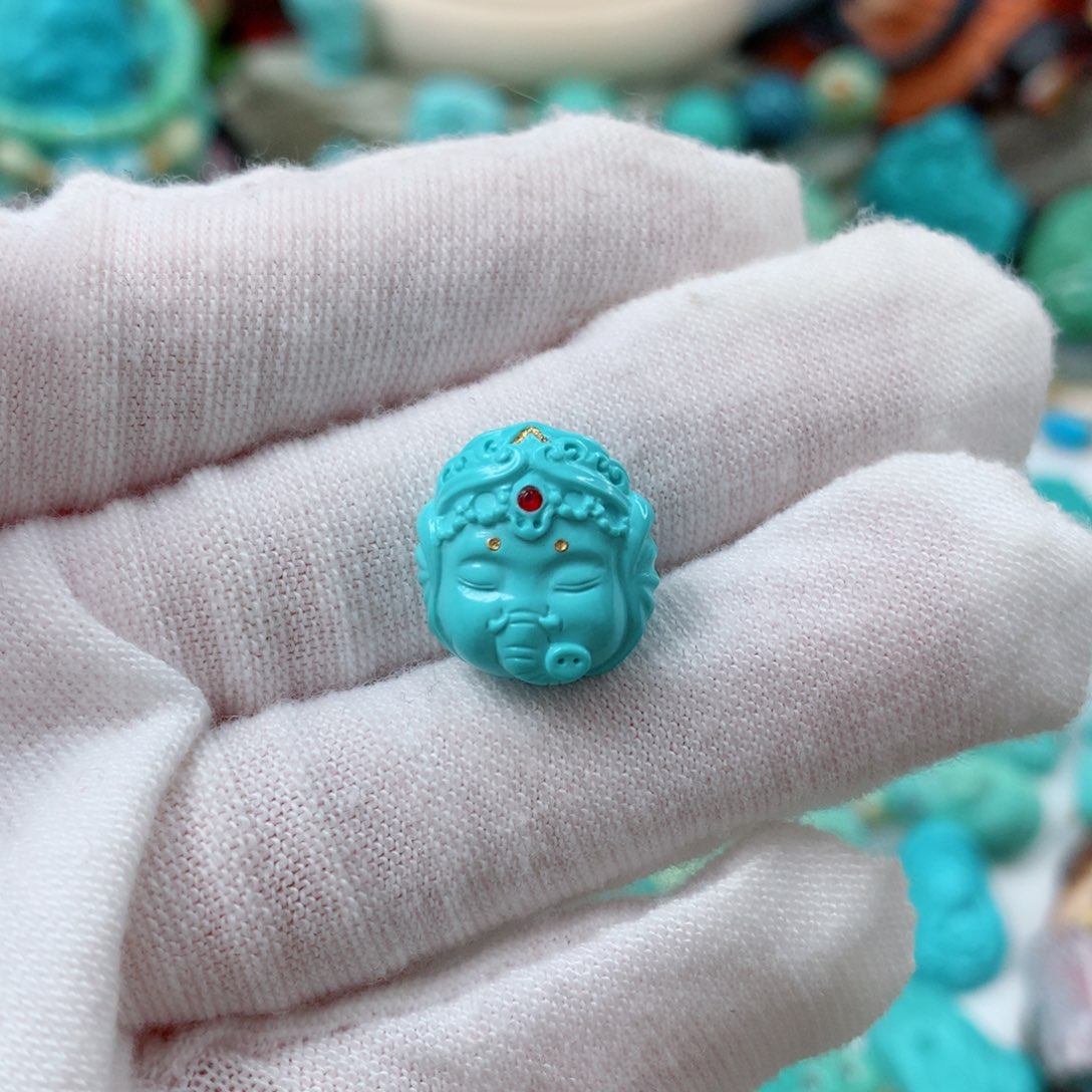 绿松石未镶嵌珠宝半成品