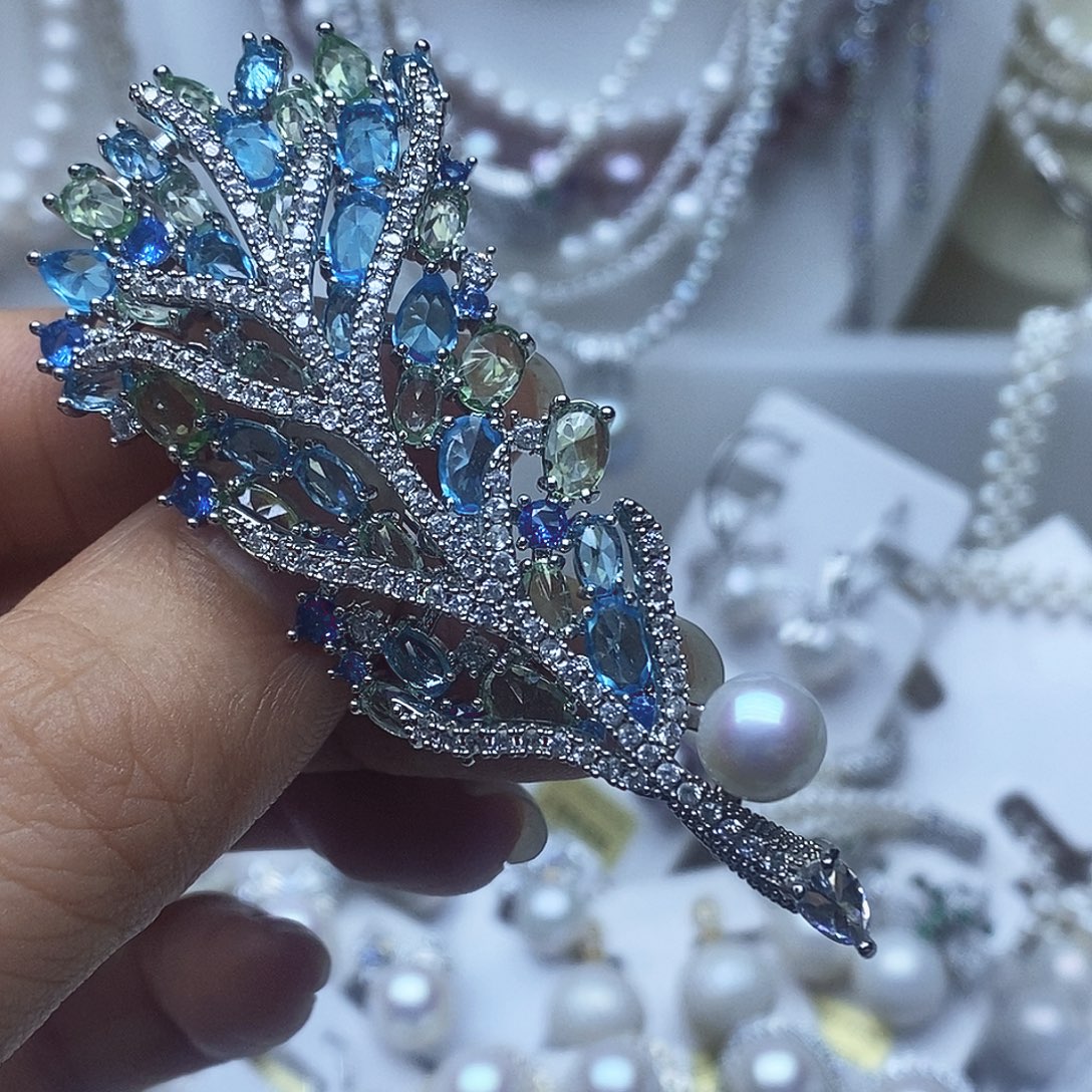 胸针未镶嵌淡水珍珠