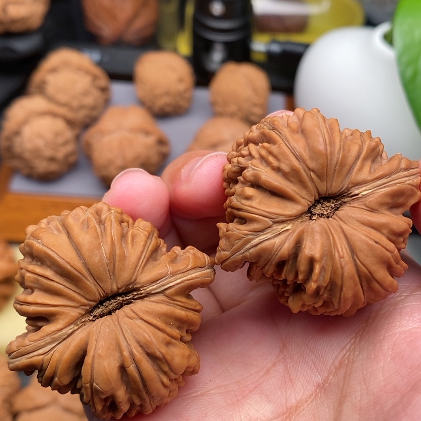 【闪购商品】文玩核桃把件拱桥楼全品41