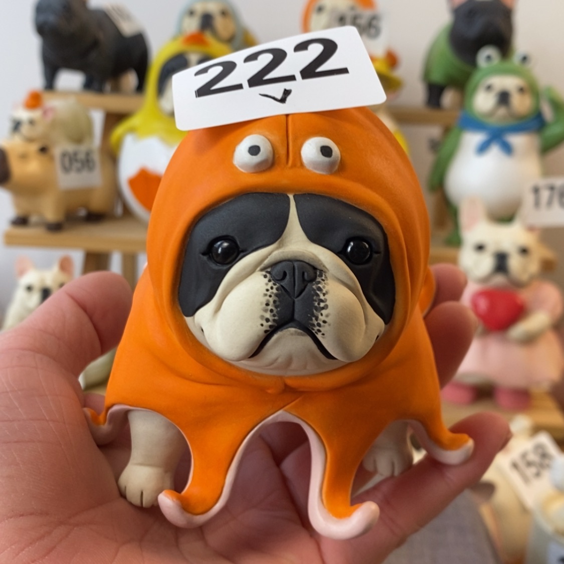 【闪购商品】微瑕222黑白花章鱼陶瓷周边