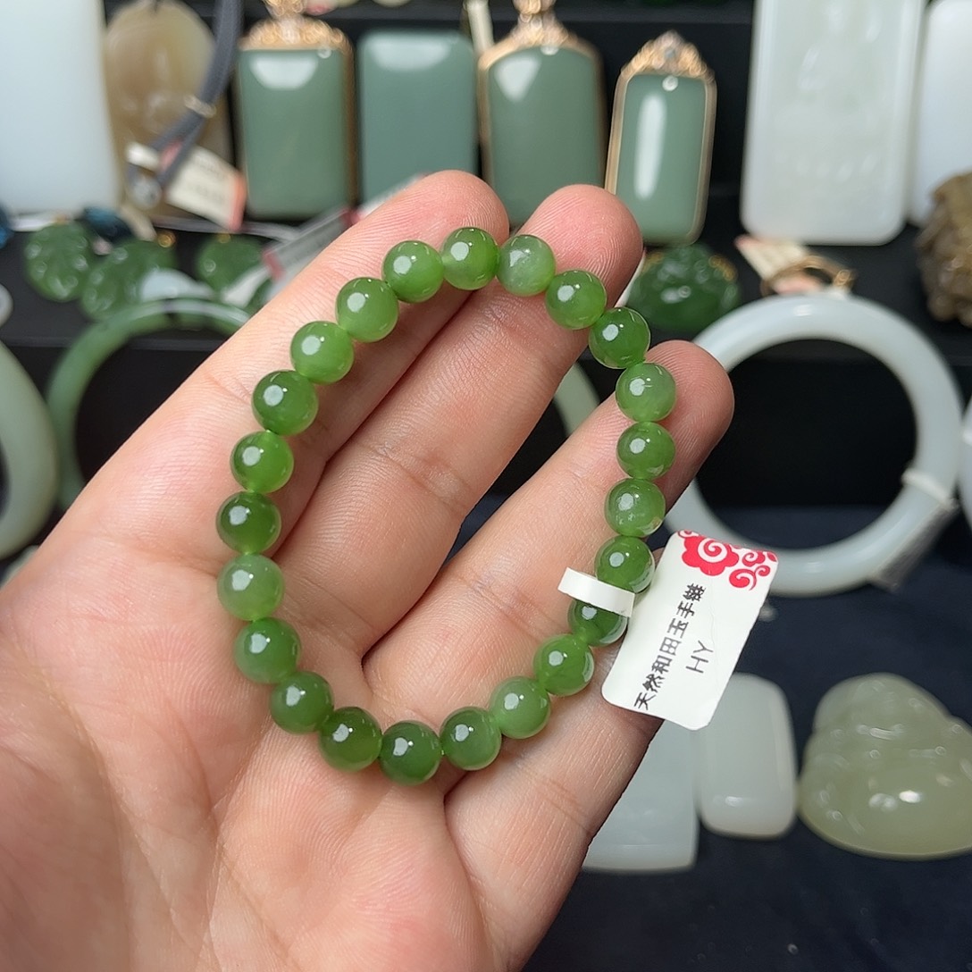 和田玉未镶嵌手链15
