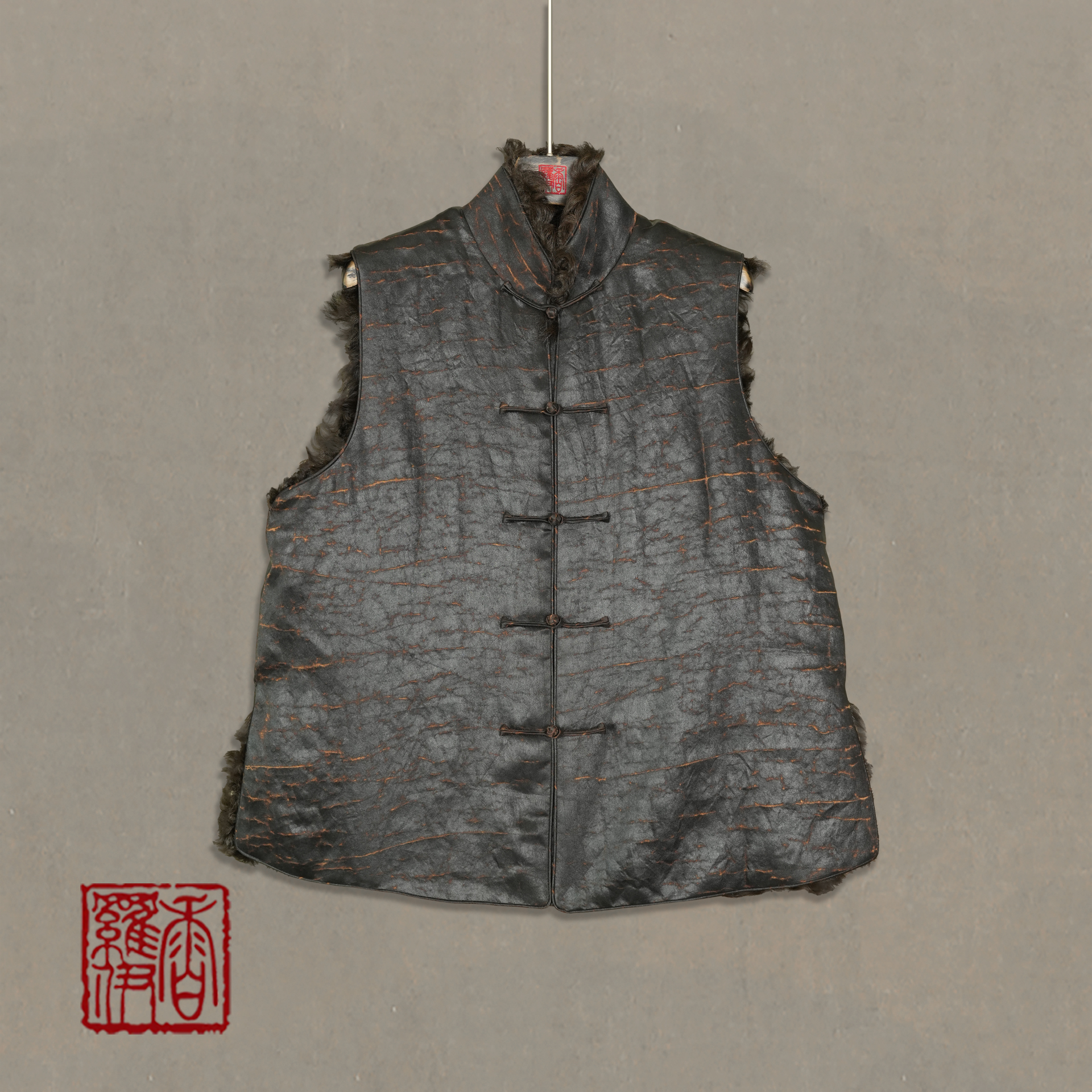 香罗伊【暗纹素氅】传统中式汉服提花马夹