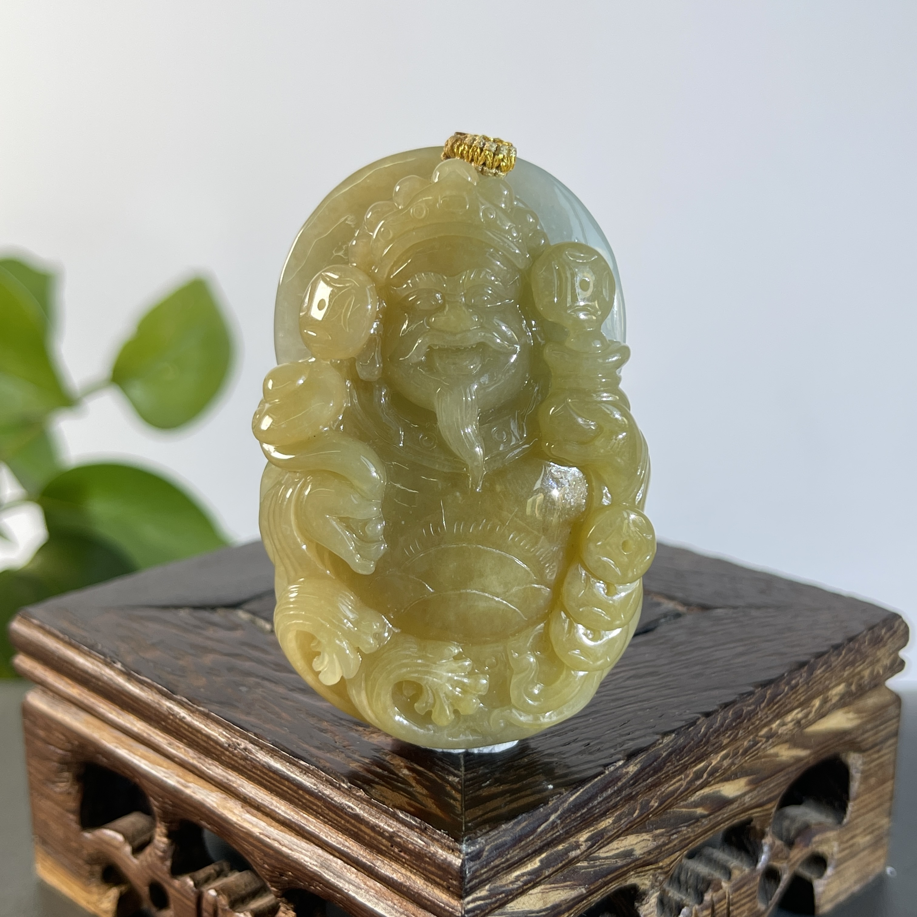 JYW03-157  天然缅甸翡翠A货  财神爷