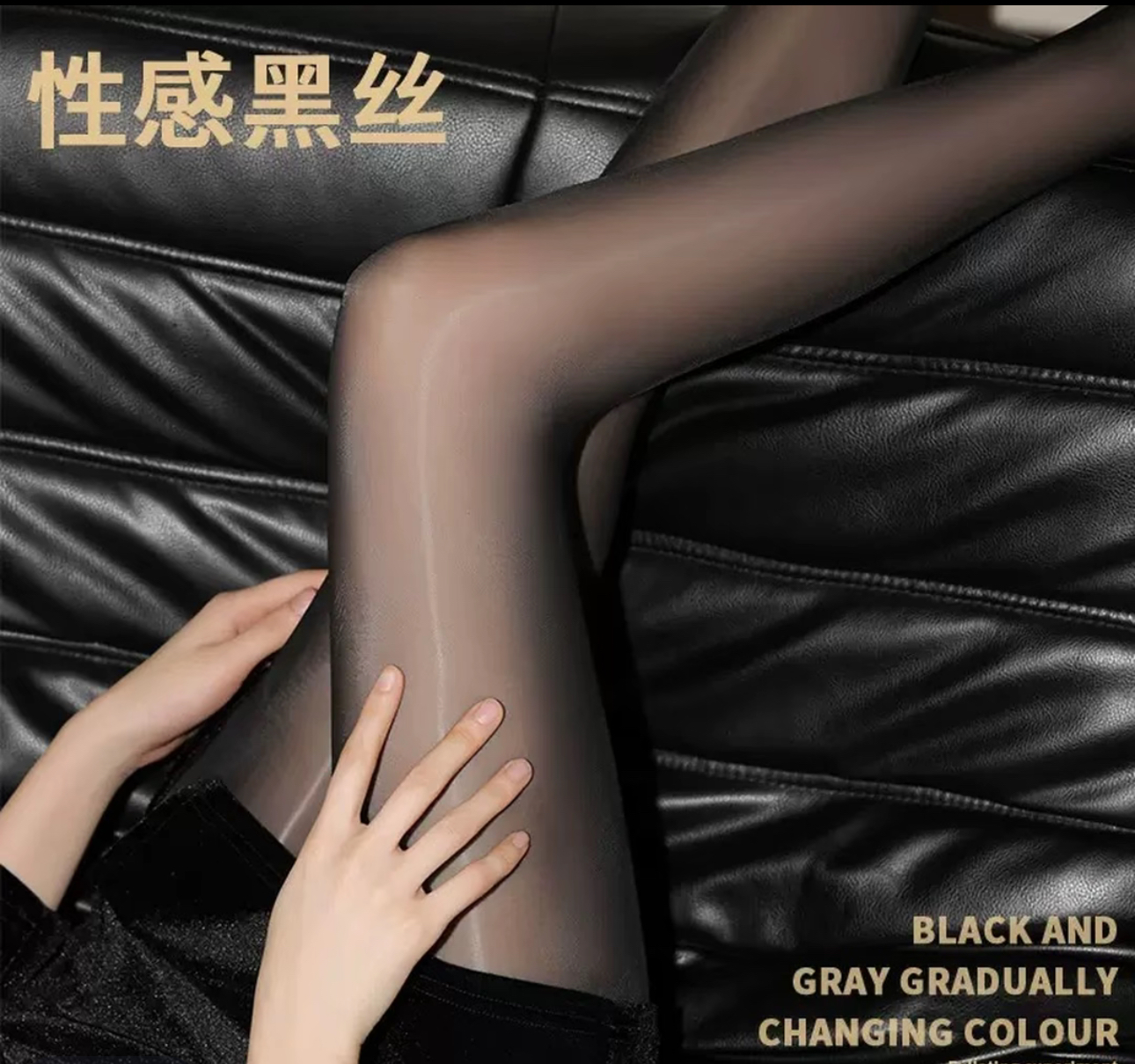 防勾丝丝袜薄款高弹力长筒秋季连裤袜纯色夏季女