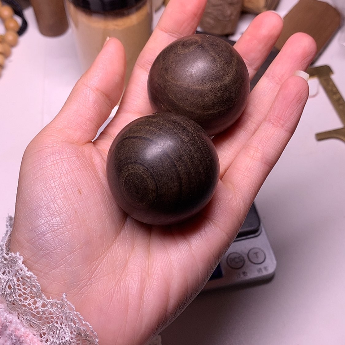 【闪购商品】檀香木手串/手链檀香阴沉手球