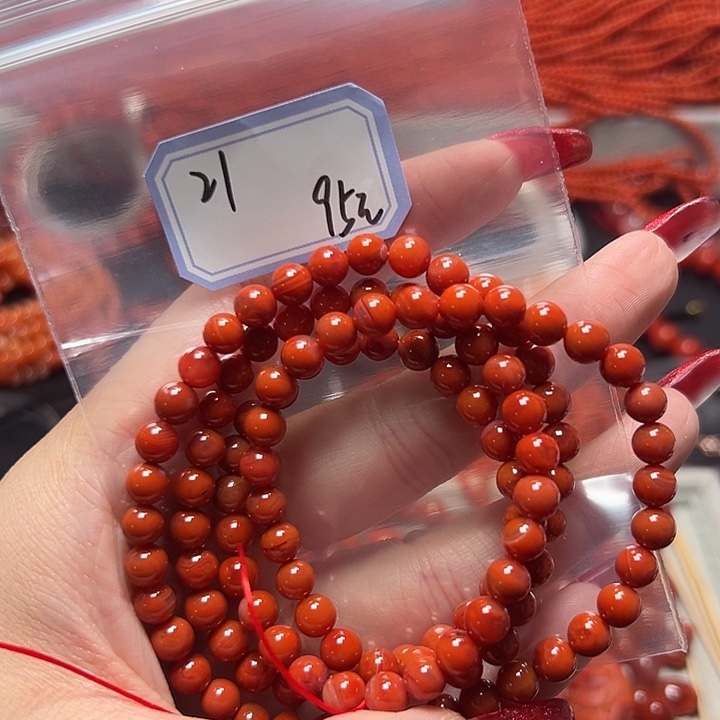 南红玛瑙手链未镶嵌