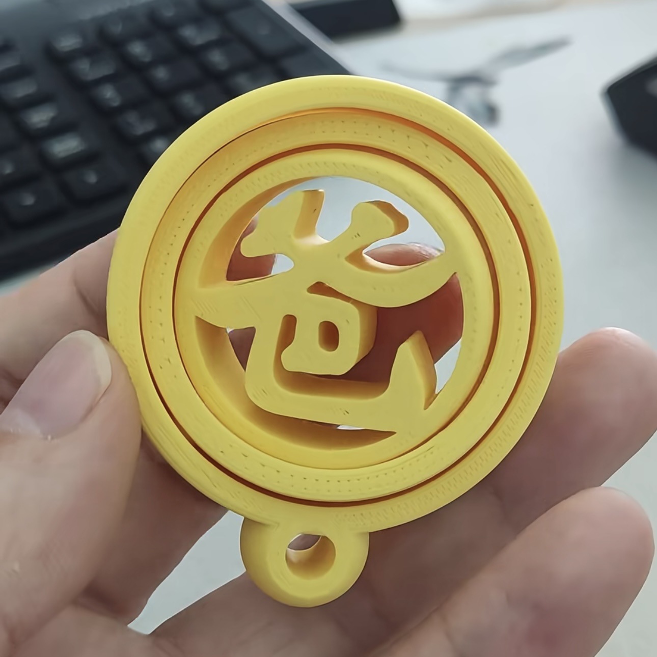 狗变爸包挂件3d打印狗爸旋转解压指尖陀螺玩具整蛊朋友挂饰钥匙扣
