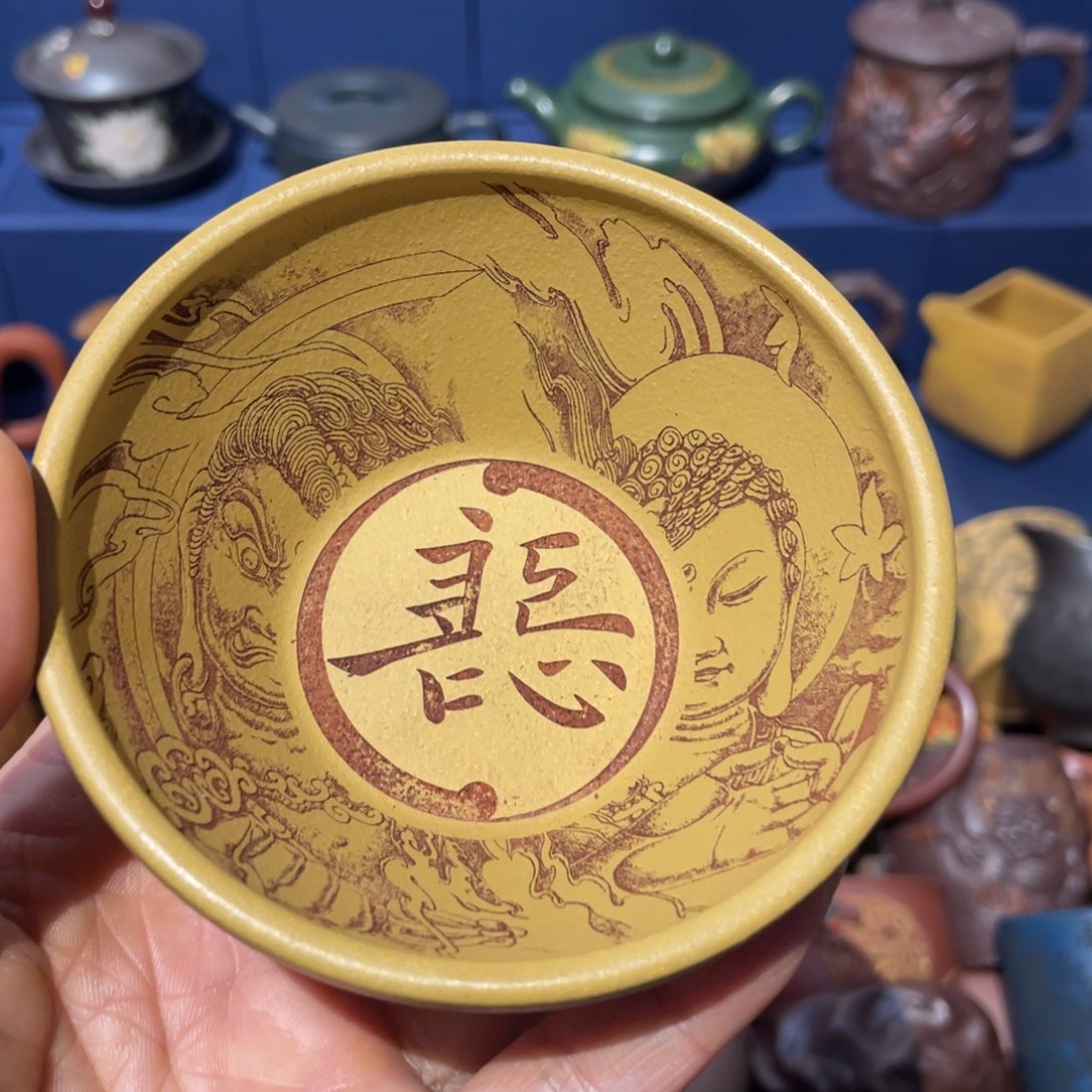 原矿紫砂手工主人杯