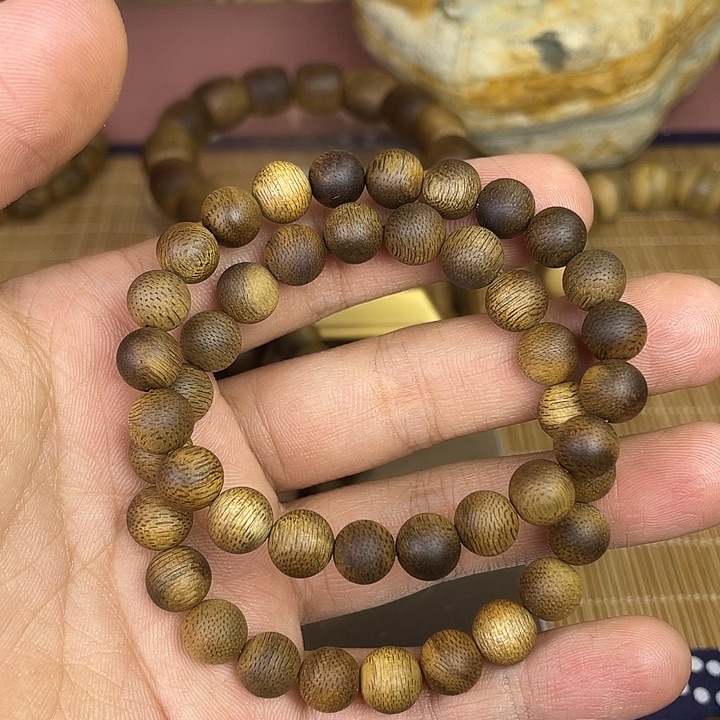 沉香手串越南芽庄奇楠0.88双圈手串