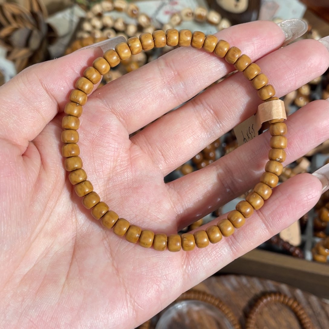 紫金鼠手串5.5*3.8拓黄纯肉实心老型