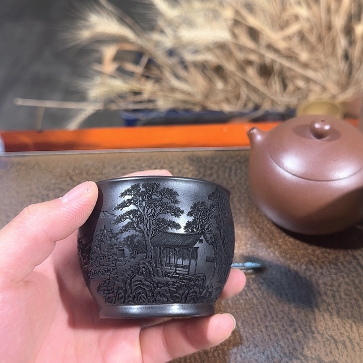 茶杯紫砂全手工紫砂主人杯