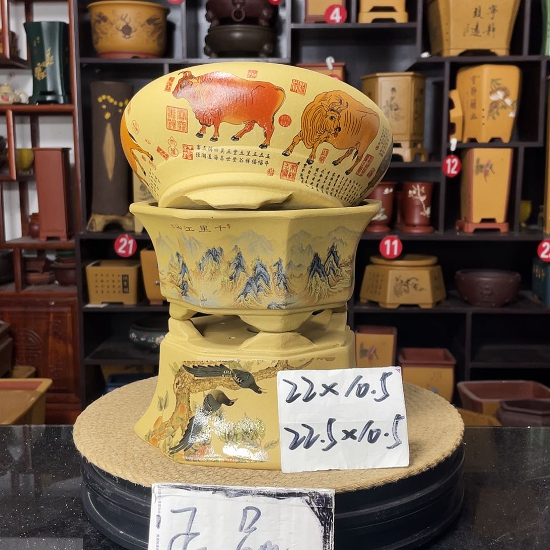 紫砂D-婉秋紫砂花盆