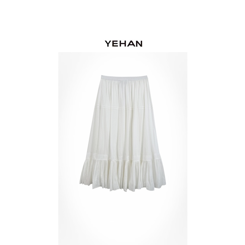 YEHAN 云朵半裙 全苎麻 2025春季新款NEW