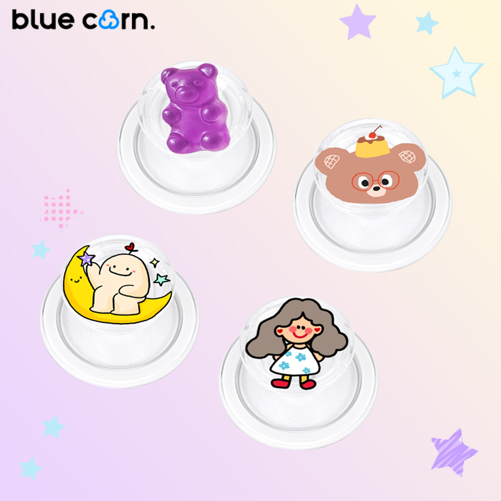 Bluecorn黄紫奶方搭配款气囊磁吸支架适用于苹果magsafe