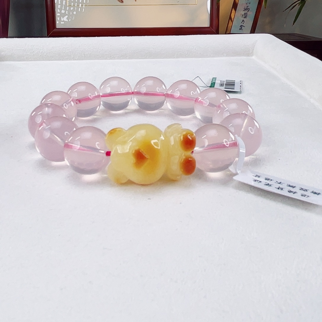 水晶手链未镶嵌水晶14.5