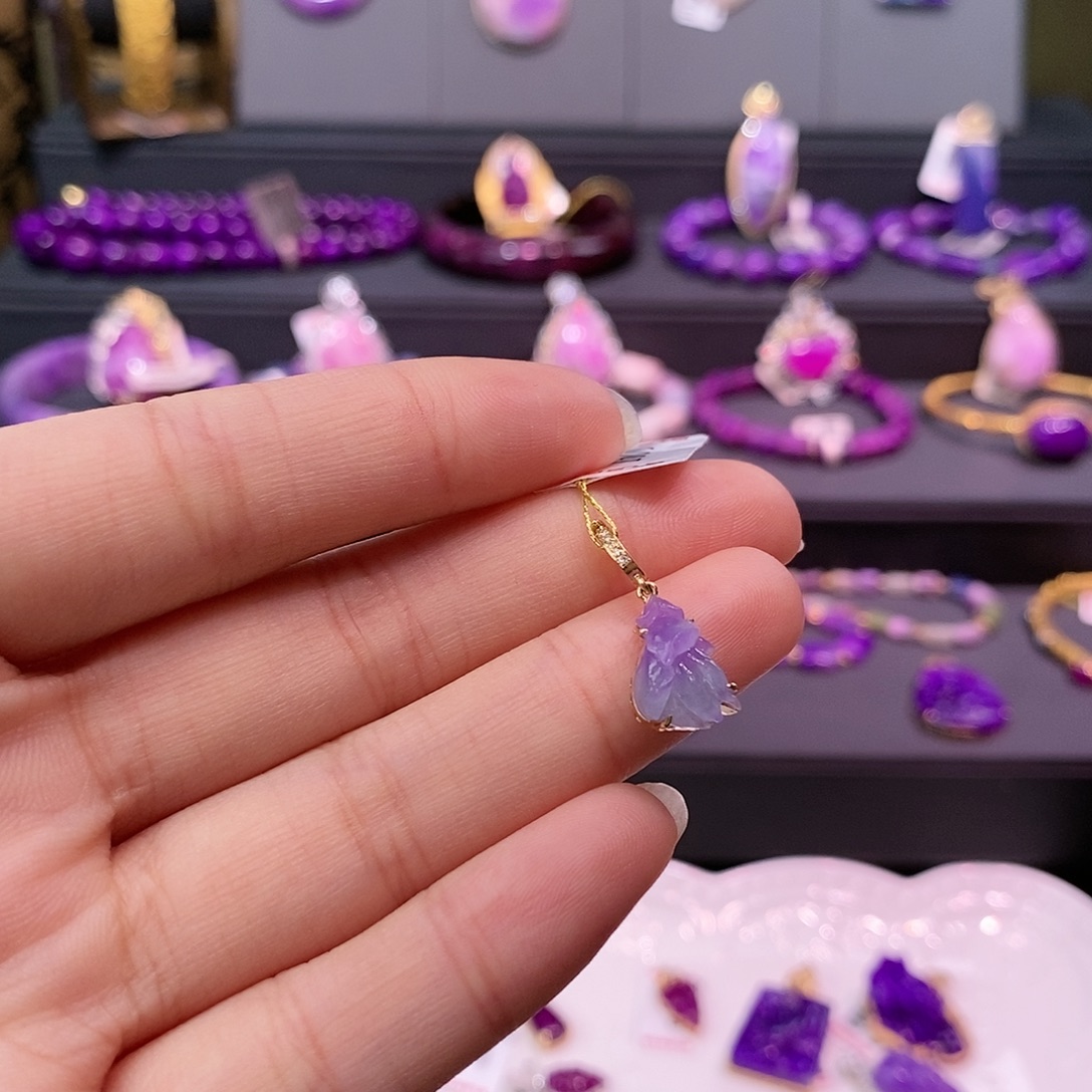 苏纪石（舒俱来）18K金镶嵌吊坠(不含链)