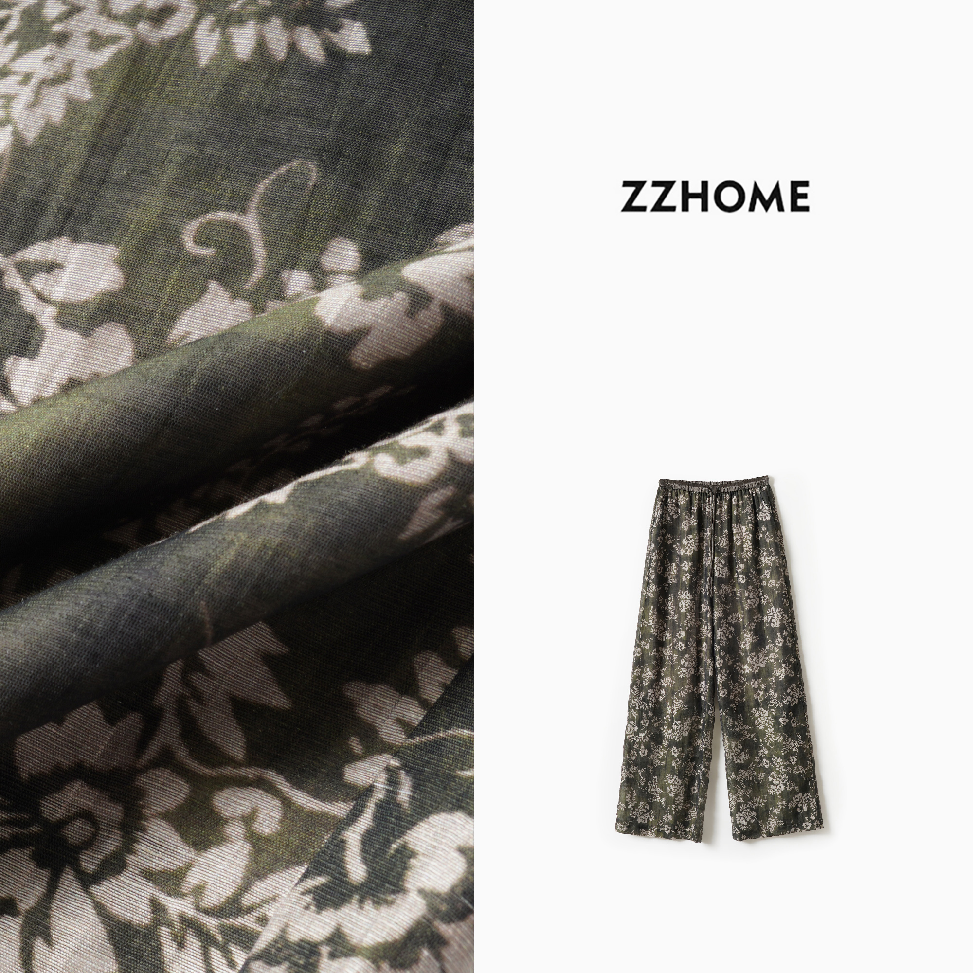 ZOZO HOME | 纹理之美静谧小碎花直筒裤q174242p