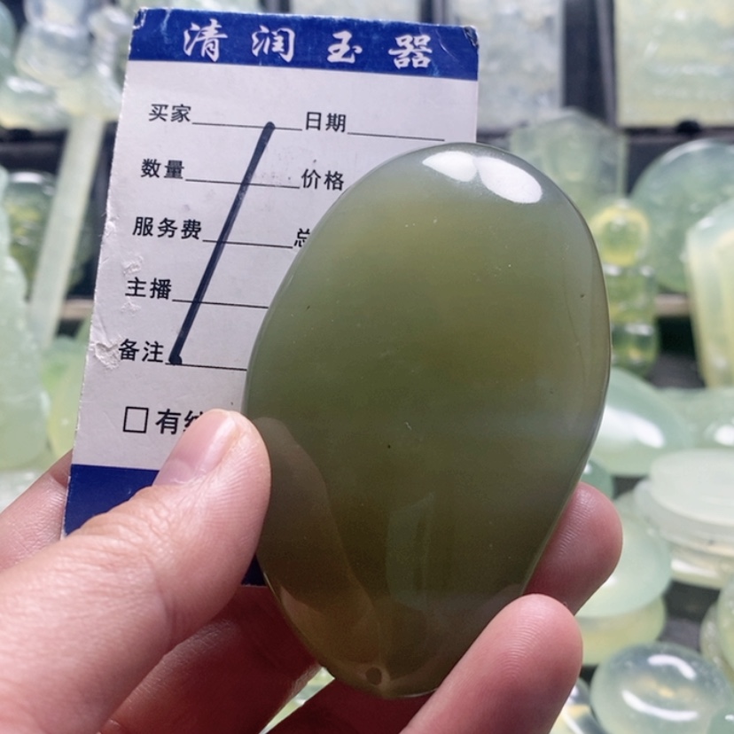 【闪购商品】合金蛇纹石玉手把件