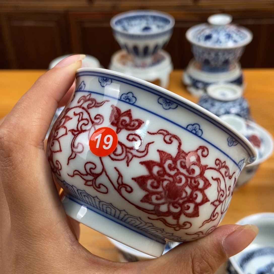 手绘现代茶具非古董