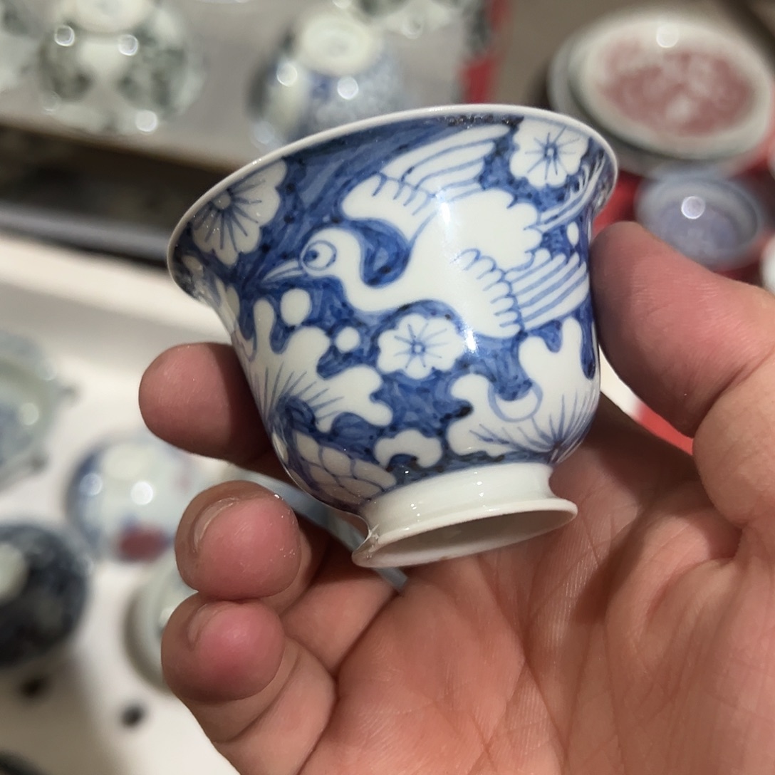 摆件景德镇手工手绘陶瓷微瑕