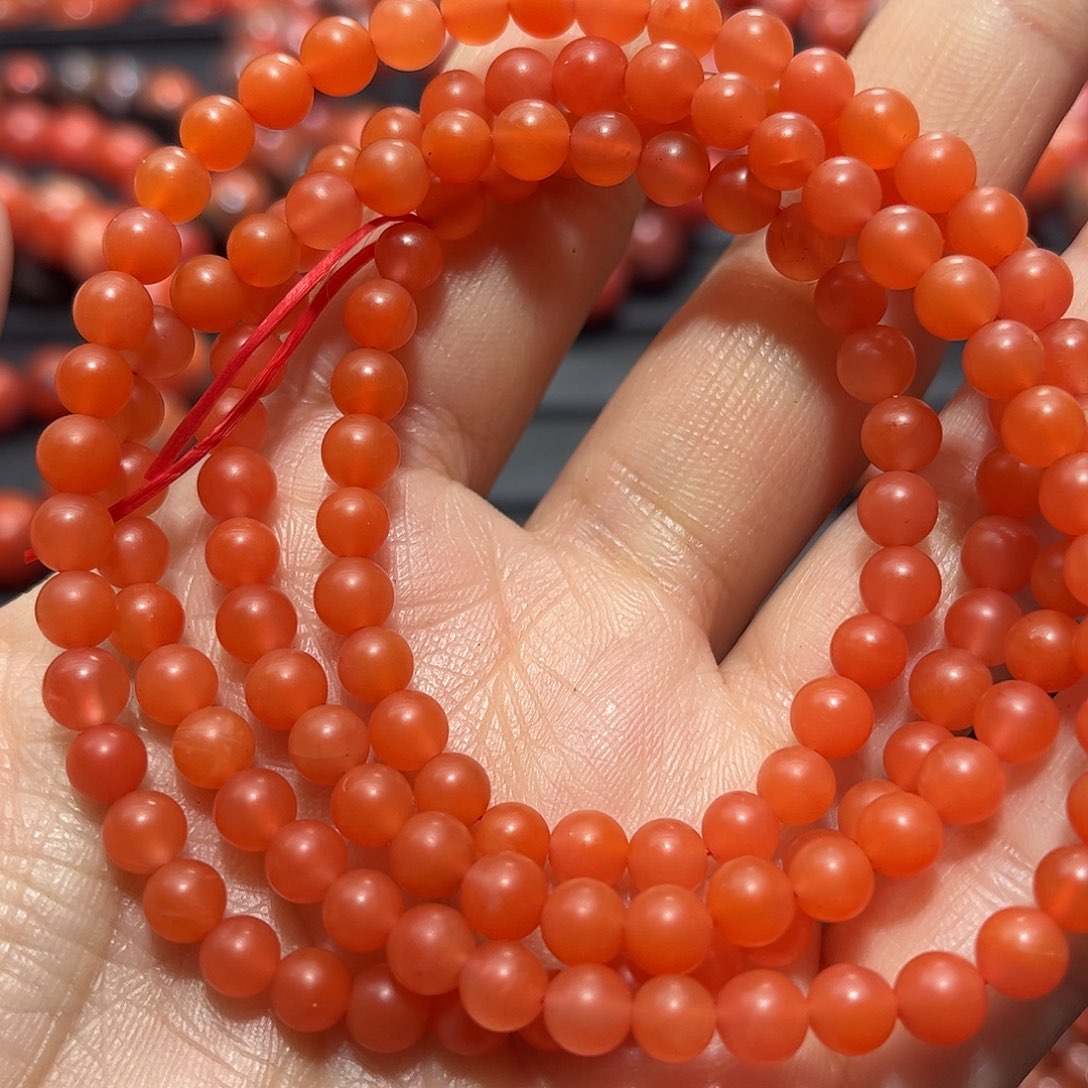 南红玛瑙手链未镶嵌