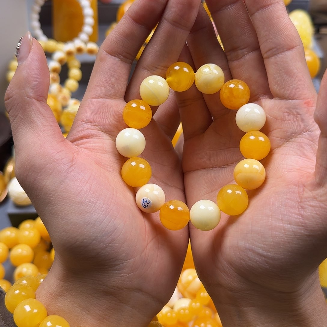 蜜蜡珠宝奇石未镶嵌15mm