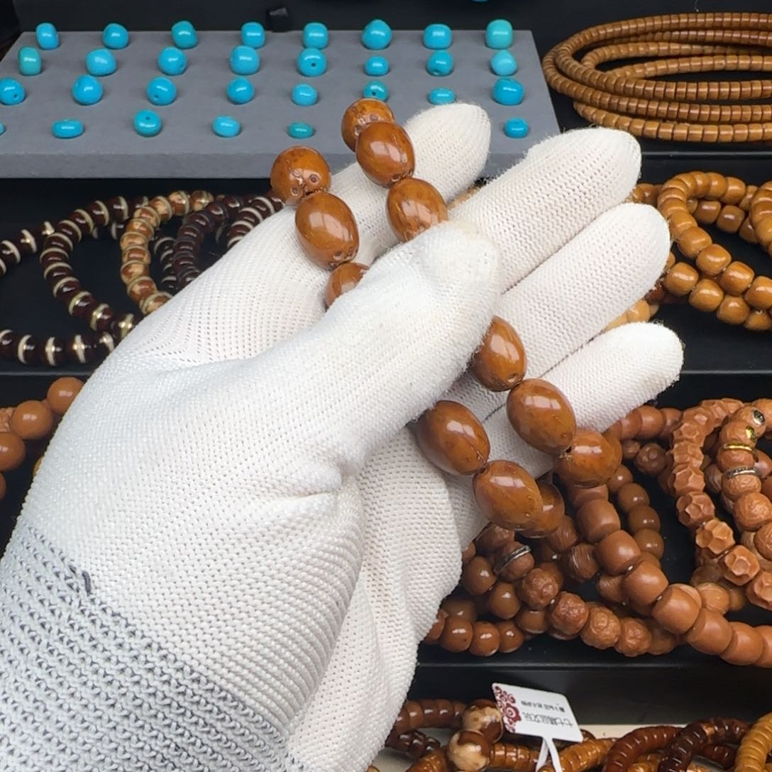 紫金鼠手串紫金鼠纯色枣珠12mm