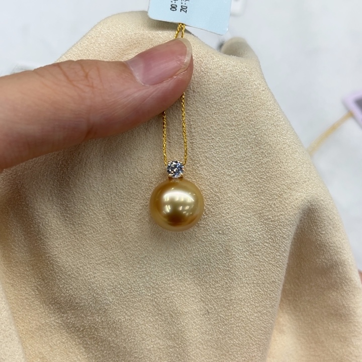 18K金镶嵌吊坠(不含链)海水珍珠12-13mm 41
