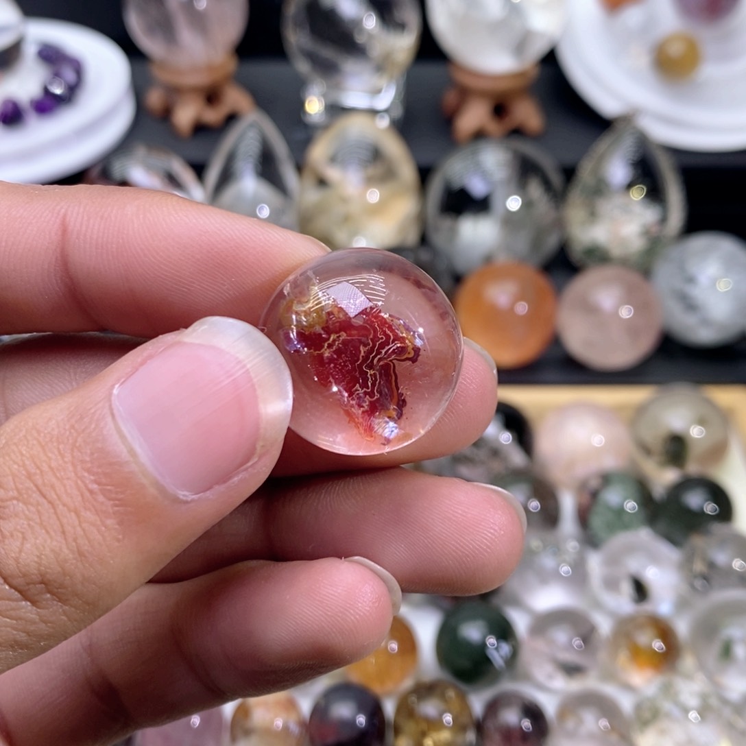 银S925镶嵌颈饰水晶心**咪水晶