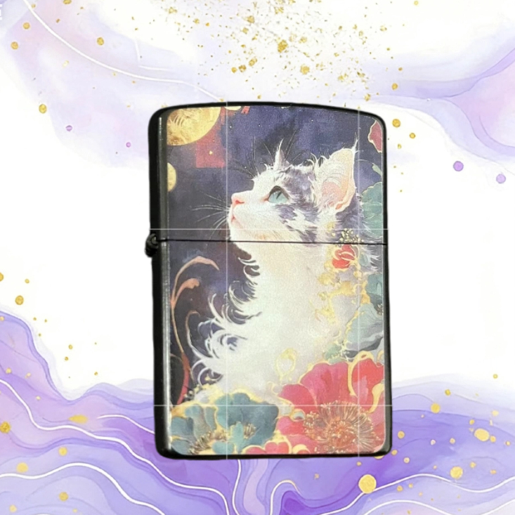 仰望猫防风打火机男士送男友达人无油M