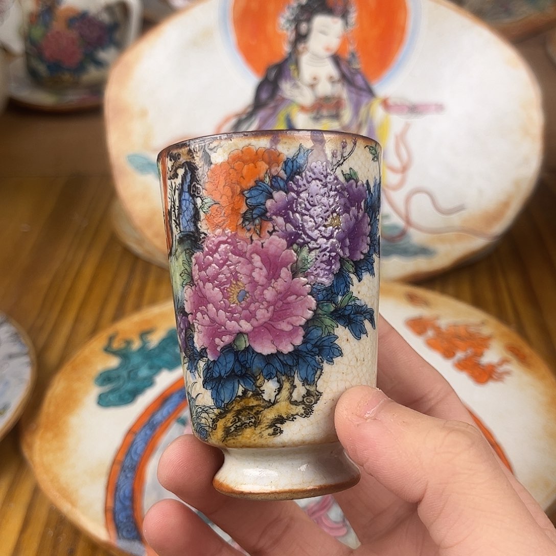 傻***甜杯景德镇陶瓷手作