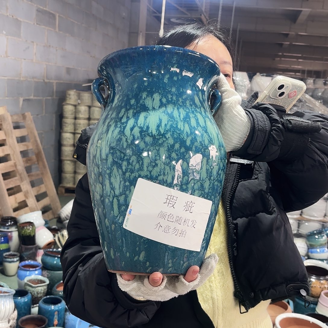 瑕疵一个高32/20红陶