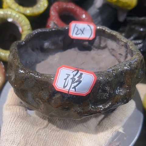 粗陶花盆手工花盆制作