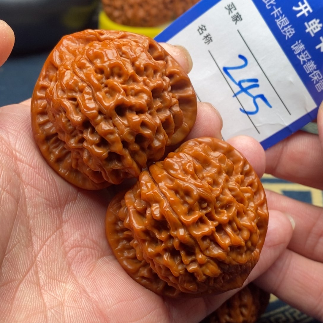 文玩核桃把件官帽46