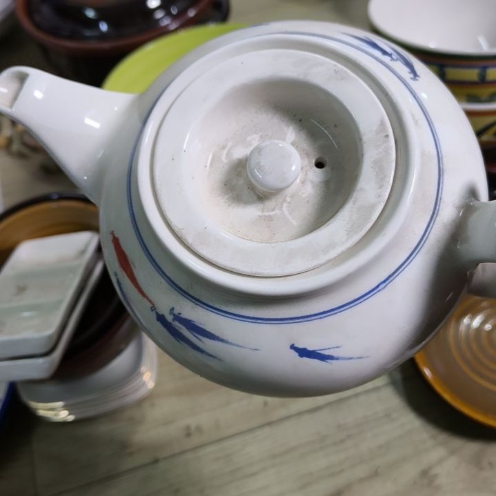 瓷片磁州窑五厂盘碗壶杯有瑕疵