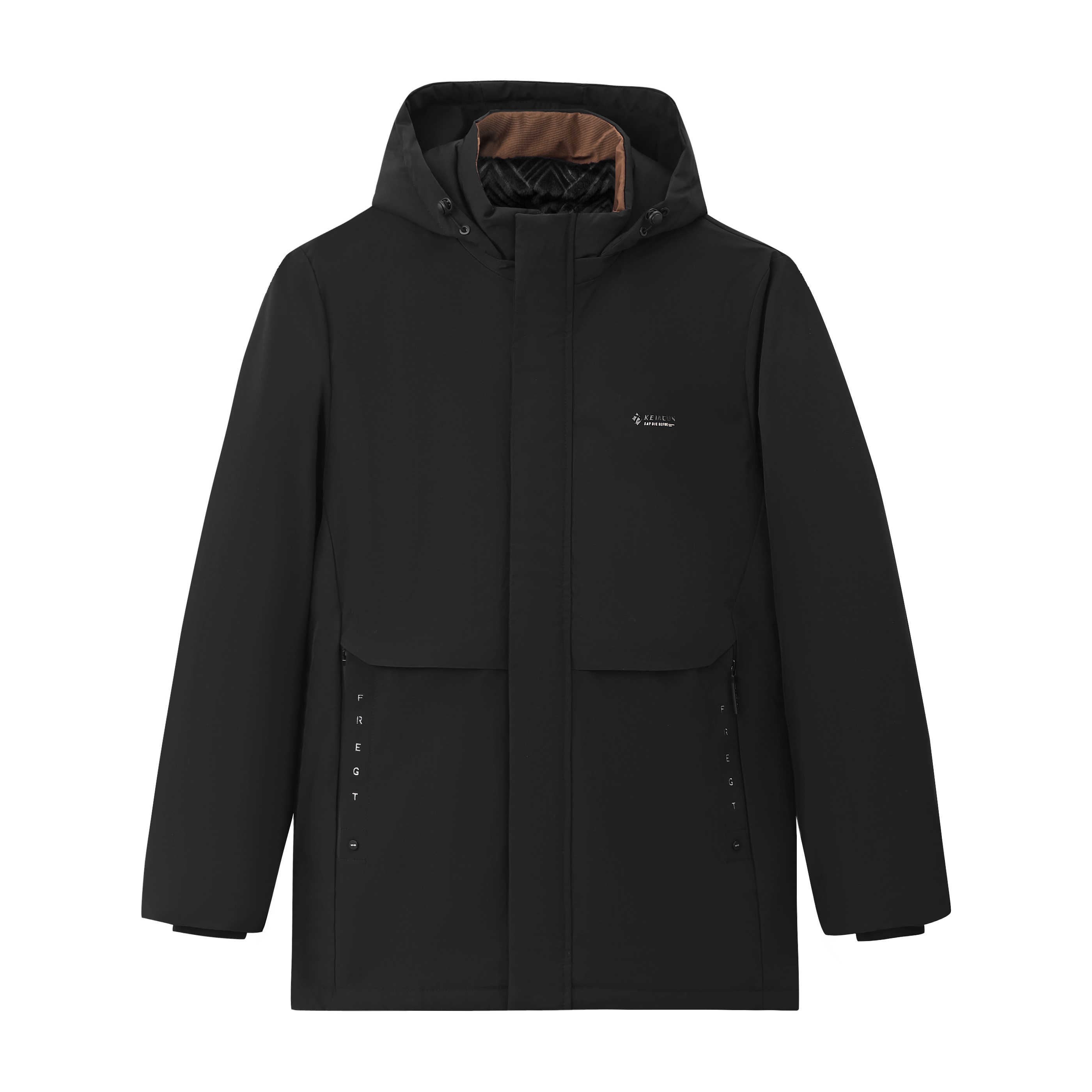 J57厚款男两件套男士防水短款保暖羽绒服