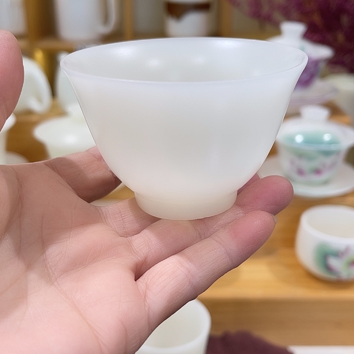 璞玉新材素烧宽口主人杯70-80-111111