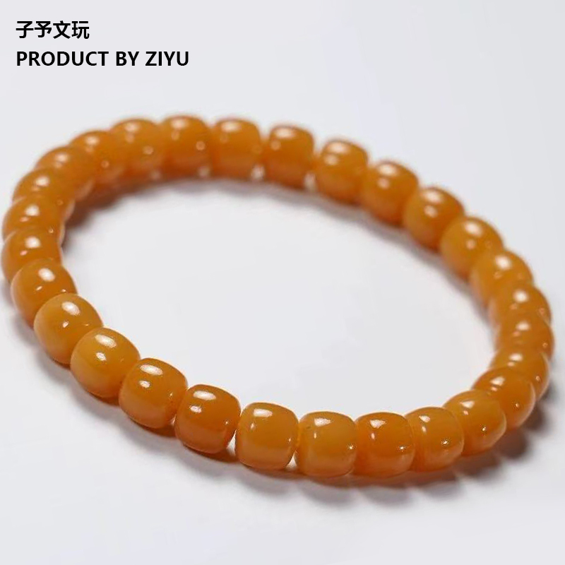 子予菩提根【阳橙老型】系列，颗颗甄选，暴力归圆，精工干磨菩提手串！