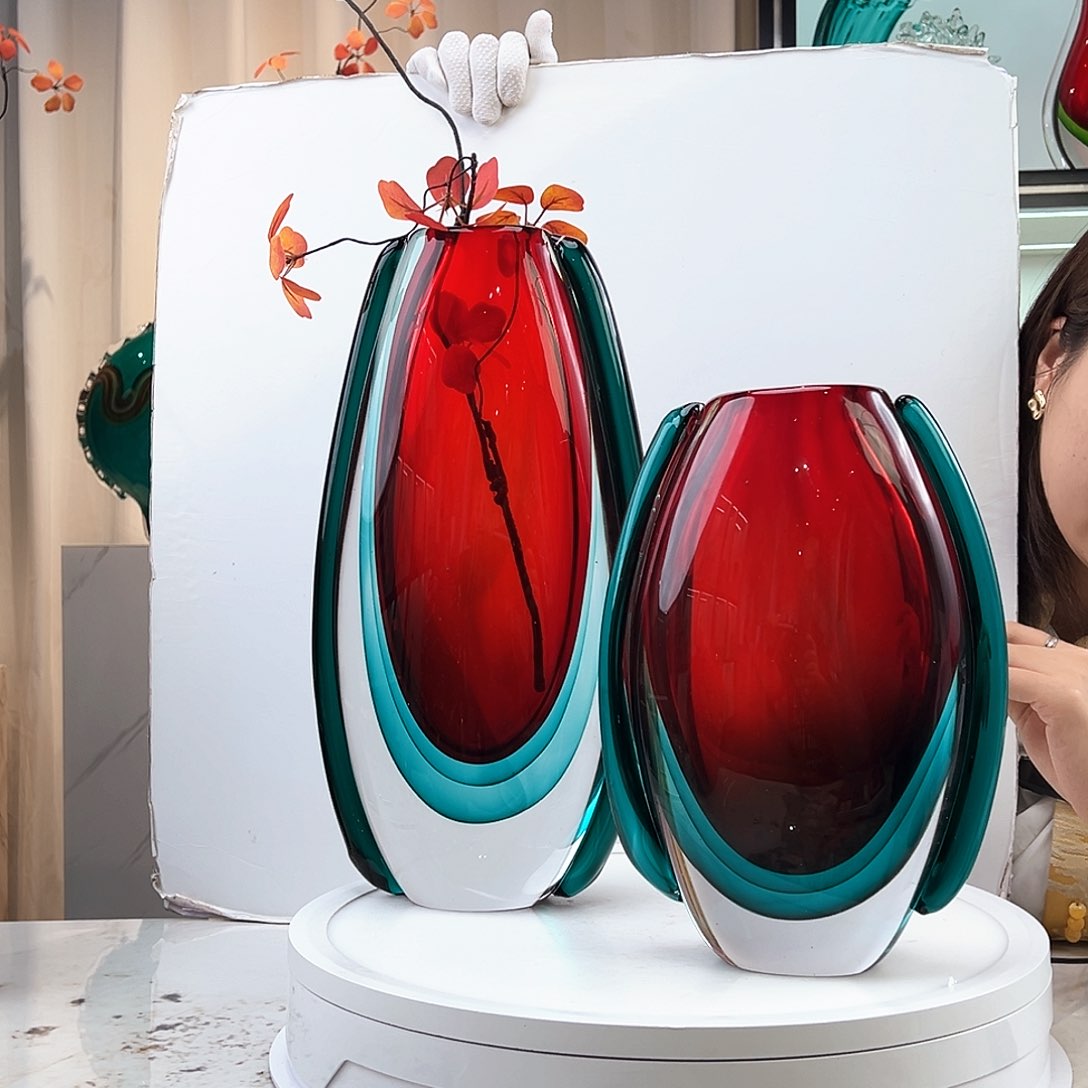 茶盏蔷*琉璃水晶花瓶