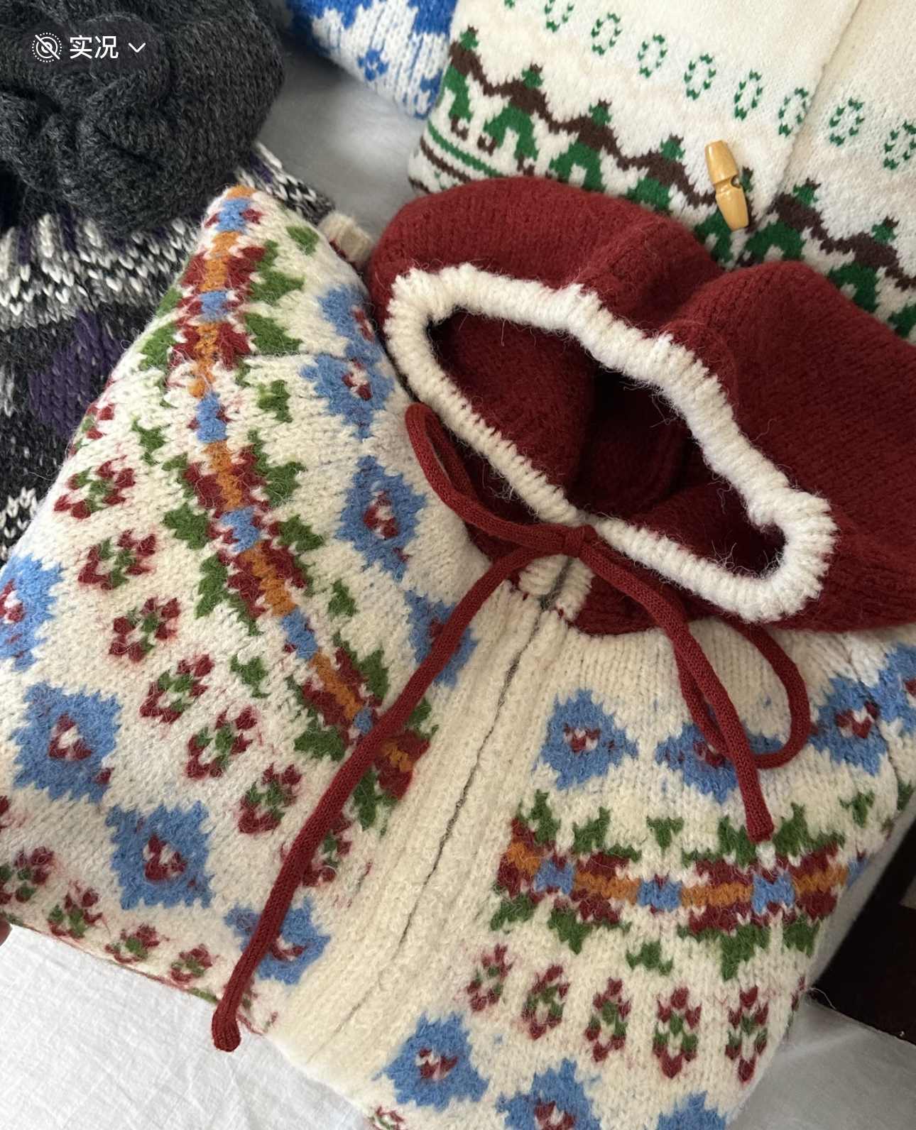 优尤复古羊毛时尚开衫