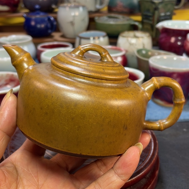 摆件竹节德钟壶。。。。。。