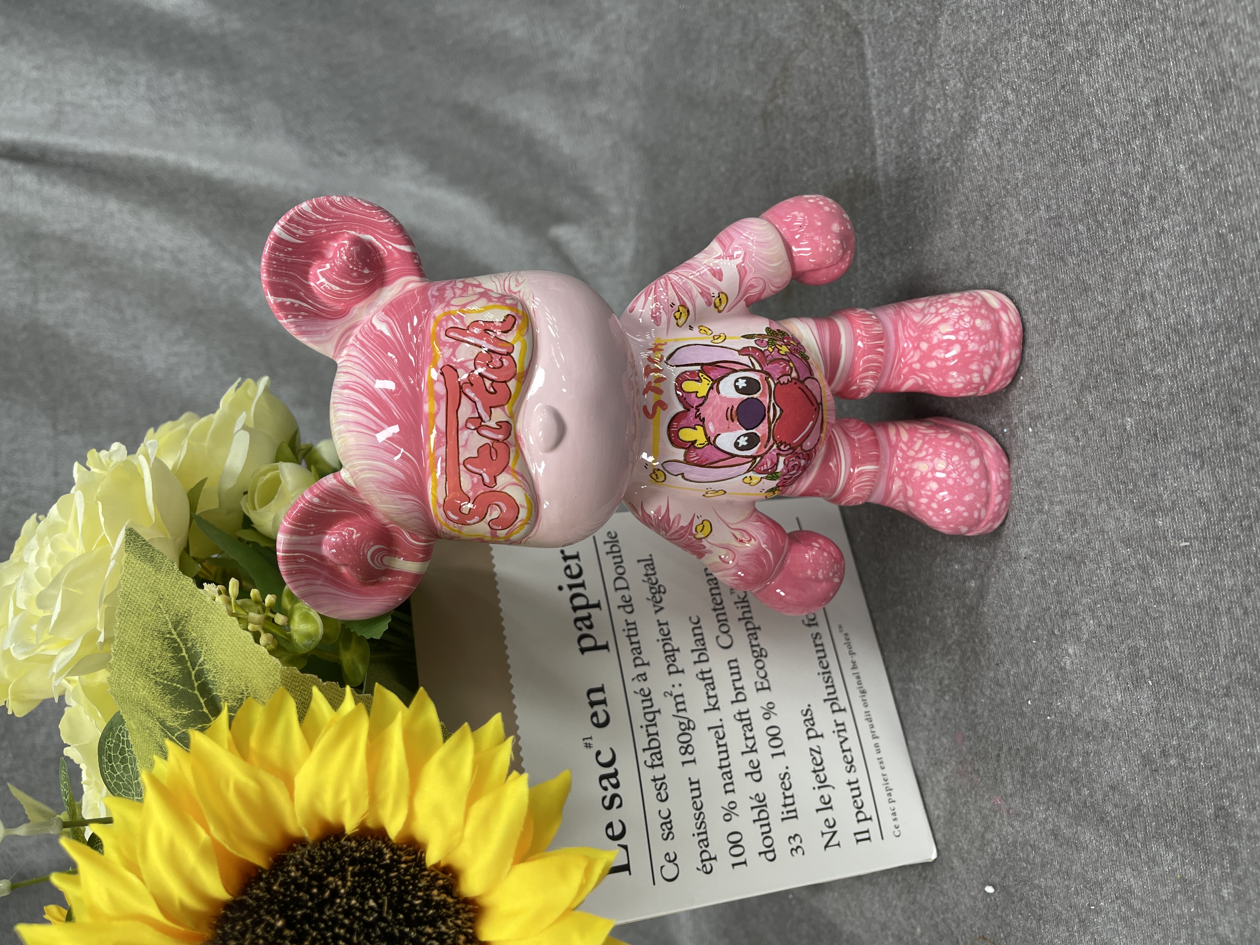 【现货】22手绘酷酷熊DIY 潮玩摆件 手工制作